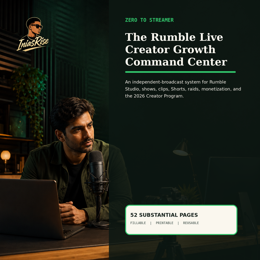 The Rumble Live Creator Growth Command Center - cover