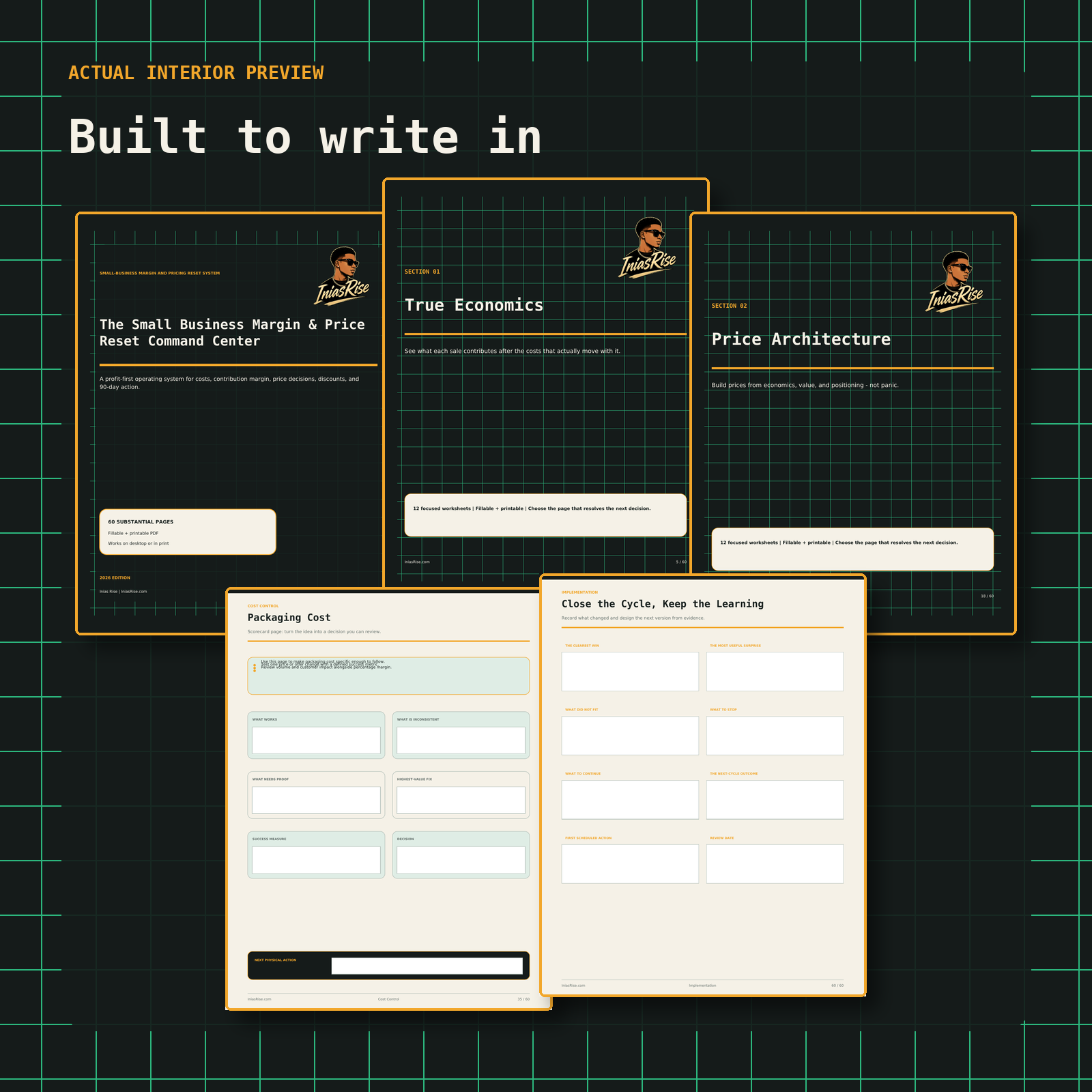 The Small Business Margin & Price Reset Command Center - interior preview