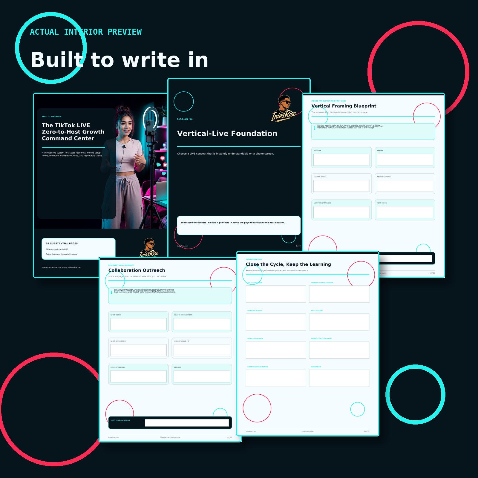 The TikTok LIVE Zero-to-Host Growth Command Center - interior preview