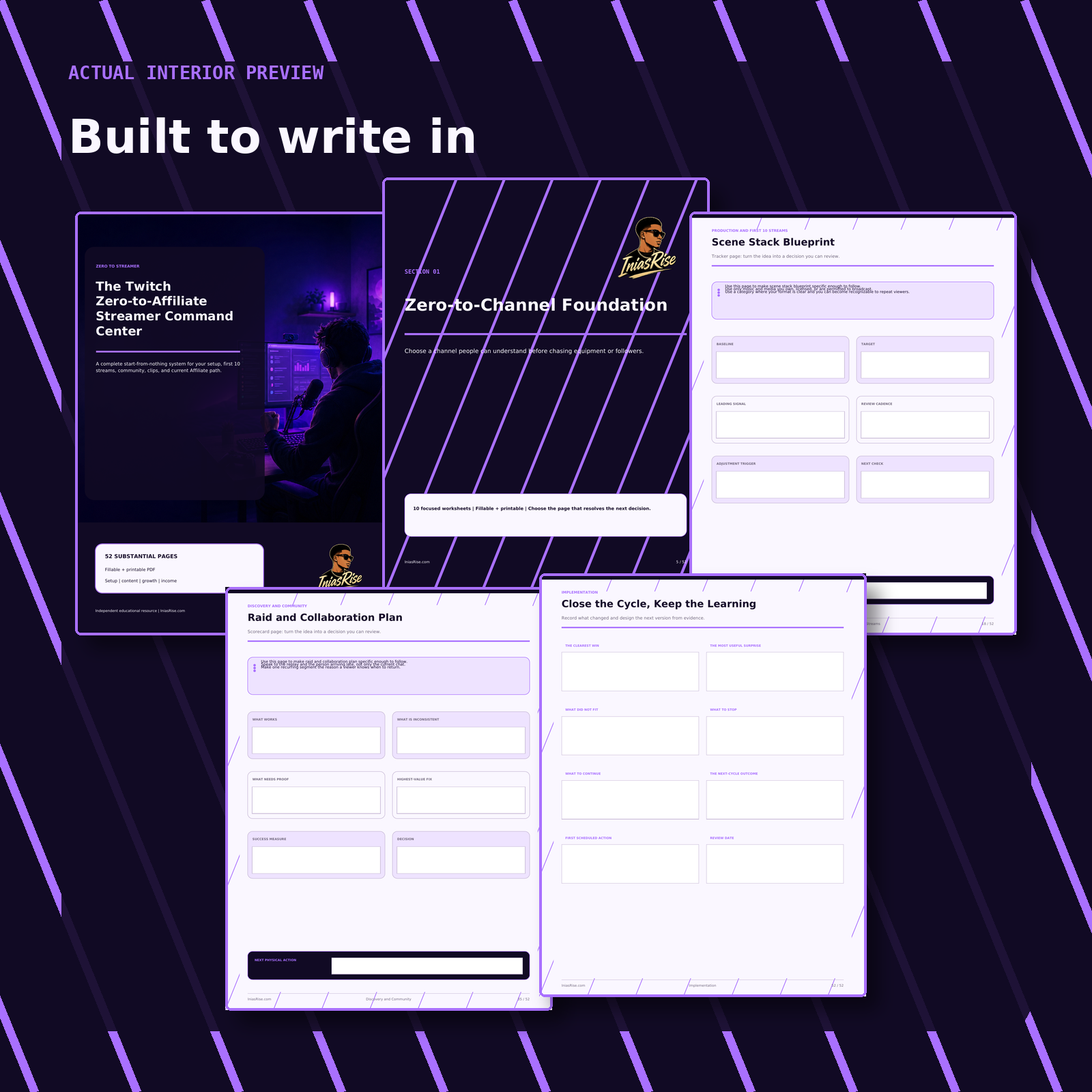 The Twitch Zero-to-Affiliate Streamer Command Center - interior preview